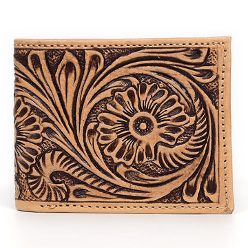 OHLAY WALLET Hand Tooled Genuine Leather women bag western handbag purse